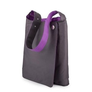 Gray-Purple Tote, perfect for iPad/Notebook/Kindle